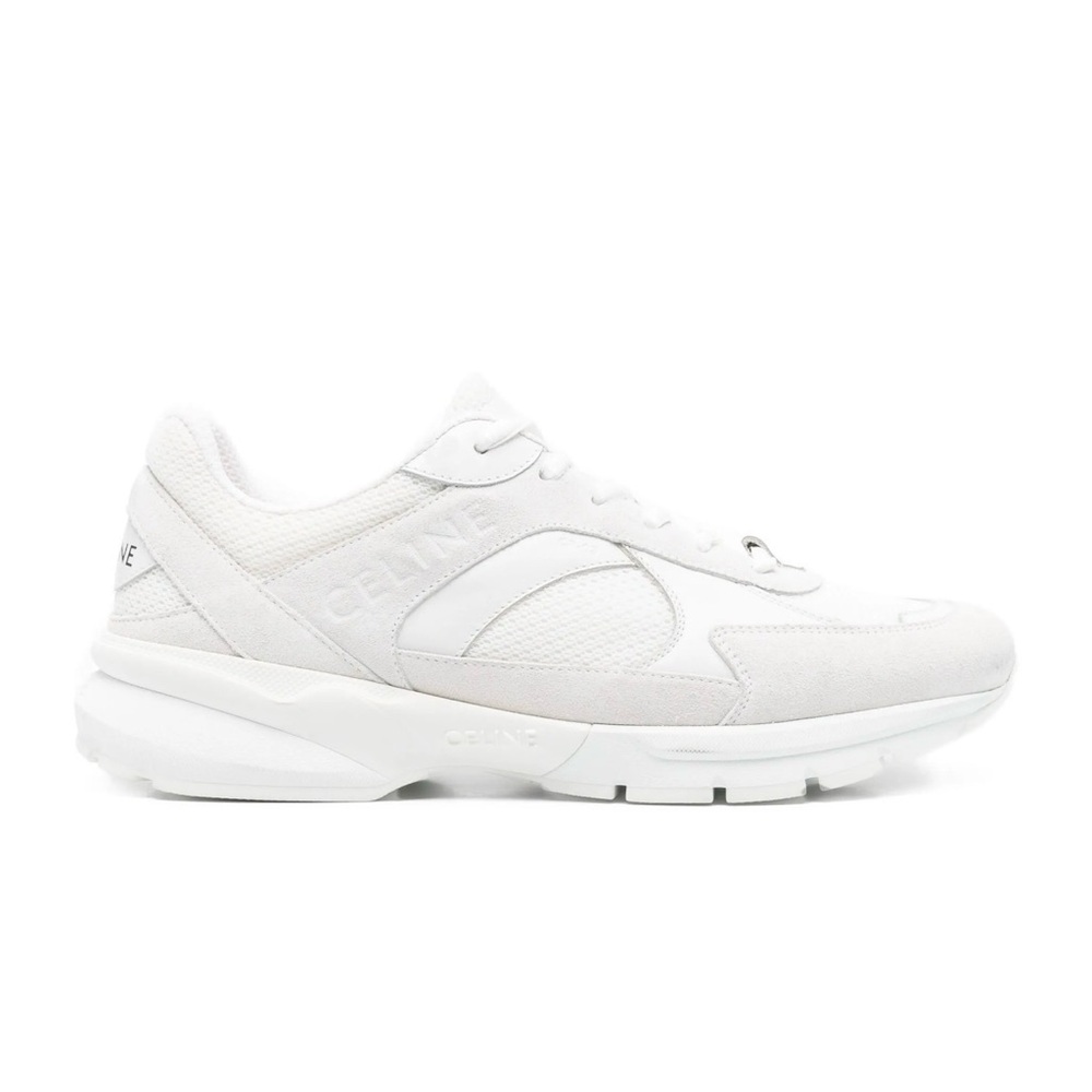 Celine White Mixed Leather Runner sneakers - Picture 2 of 10